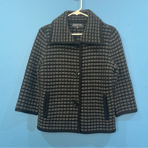 Jones New York Sweaters - Jones New York Signature Merino Wool Chunky Button Up Cardigan Women Sz Medium